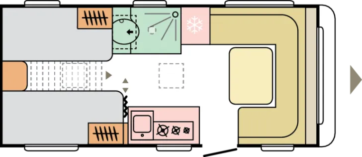 Grundriss Tag Adria Altea 502 UL 60 Years
