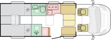 Grundriss Tag Adria Coral 670 DL 60 Years - Verfügbar ab 06/2026