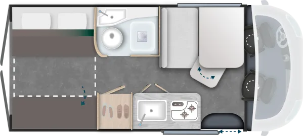 Tagesgrundriss Chausson Vans V594 Sport Line