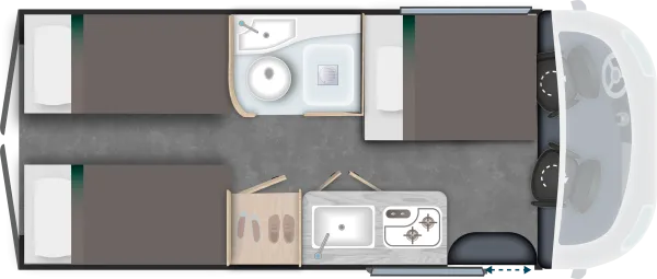 Nachtgrundriss Chausson Vans V697 Sport Line