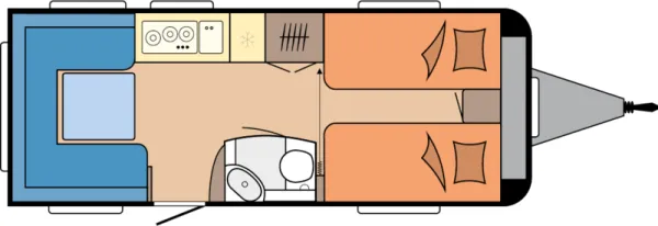 Tagesgrundriss Hobby De Luxe 540 UL
