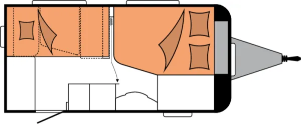 Nachtgrundriss Hobby De Luxe 400 SFe