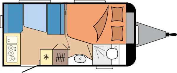 Tagesgrundriss Hobby De Luxe 400 SFe