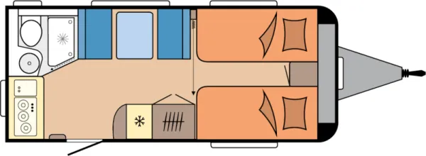 Tagesgrundriss Hobby De Luxe 460 SL