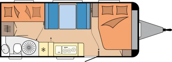 Tagesgrundriss Hobby Excellent Edition 545 KMF