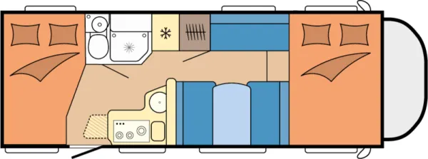 Tagesgrundriss Hobby ONTOUR A 720 GFM