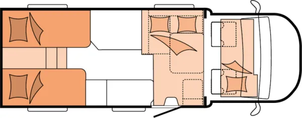 Nachtgrundriss Hobby PRESTIGE T 710 GE