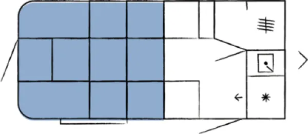 Nachtgrundriss Hobby Beachy 450