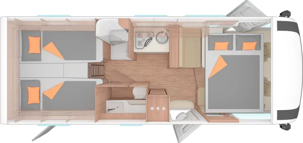 Nachtgrundriss Weinsberg CaraCore 700 MEG