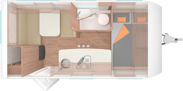 Tagesgrundriss Weinsberg CaraOne 420 QD