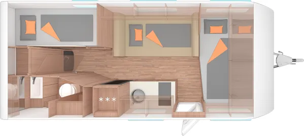 Nachtgrundriss Weinsberg CaraCito 500 QDK