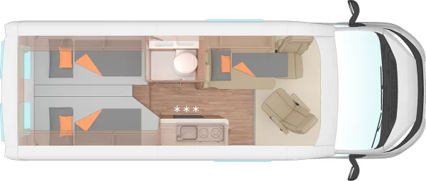 Nachtgrundriss Weinsberg CaraBus 600 ME EDITION [FIRE]