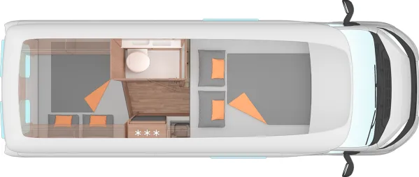 Nachtgrundriss Weinsberg CaraBus GREY 600 MQH EDITION [FIRE]