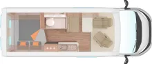 Grundriss Tag Weinsberg CaraBus GREY EDITION FIRE 600 MQ Sofort verfügbar