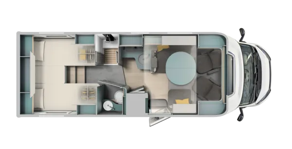 Tagesgrundriss Laika Kosmo L 409