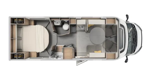 Tagesgrundriss Laika Ecovip L 4012 DS Tagesgrundriss Laika Ecovip L 4012 DS