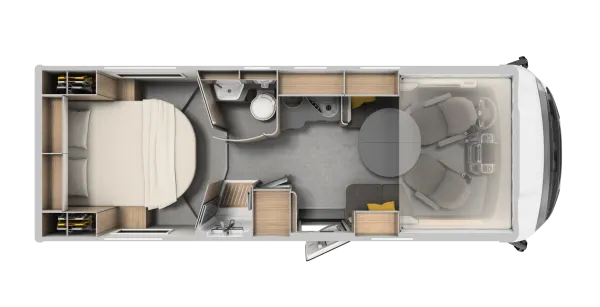 Tagesgrundriss Laika Ecovip H 4112 DS Tagesgrundriss Laika Ecovip H 4112 DS