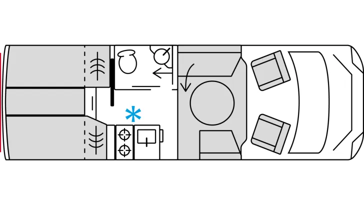 Grundriss Tag Bürstner Signature SFT 7.1