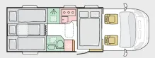 Grundriss Nacht Adria Matrix Axess 650 SL