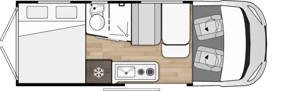 Tagesgrundriss Benimar Benivan B144 UP