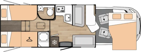 Tagesgrundriss Benimar Tessoro T463