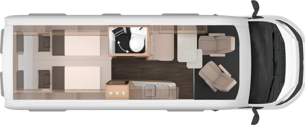 Tagesgrundriss Knaus BoxLife 630 ME