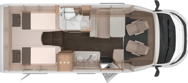 Tagesgrundriss Knaus L!VE TI 650 MEG Platinum Selection
