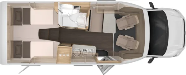 Nachtgrundriss Knaus Van TI Plus 650 MEG Platinum Selection