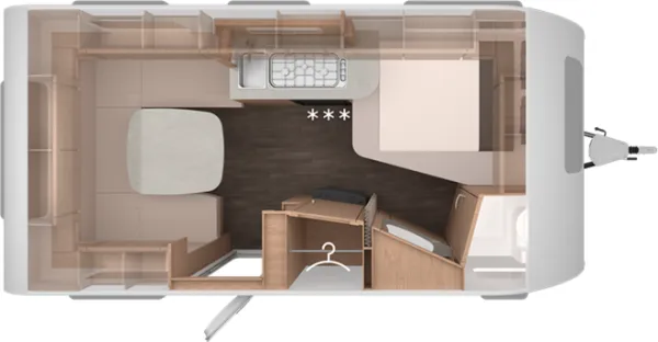 Tagesgrundriss Knaus Sport 450 FU