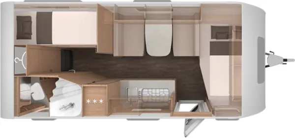 Tagesgrundriss Knaus Sport 500 KD