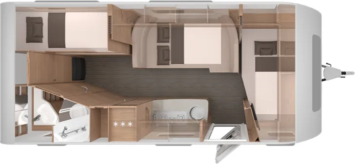 Grundriss Nacht Knaus Südwind 580 QS Black Selection