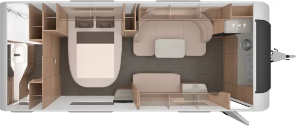 Tagesgrundriss Knaus Südwind 650 PXB Black Selection