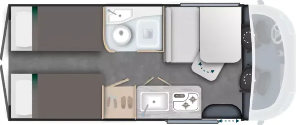 Tagesgrundriss Challenger Van V217 Sport Edition