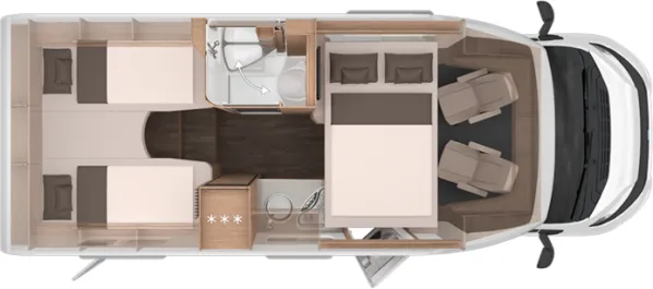 Nachtgrundriss Knaus L!VE WAVE 650 MEG Black Selection