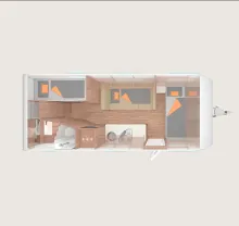 Grundriss Nacht Weinsberg CaraOne 550 QDK Liefertermin Ende April 2026