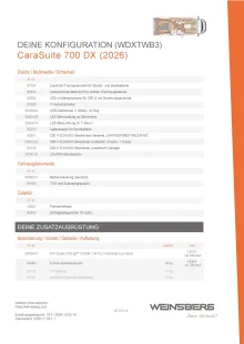 Fahrzeugbild Weinsberg CaraSuite 700 DX Im Zulauf #8