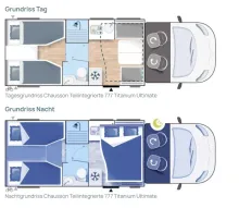 Grundriss Tag Chausson Titanium Ultimate Ultimate 777 Ford Au