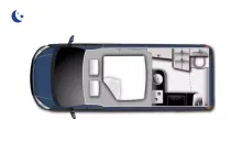 Grundriss Nacht Westfalia Nugget Plus Bestens gepflegt
