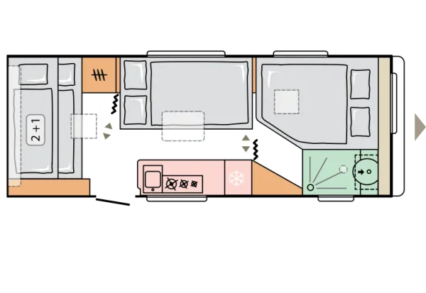 Nachtgrundriss Adria Adora 613 PK