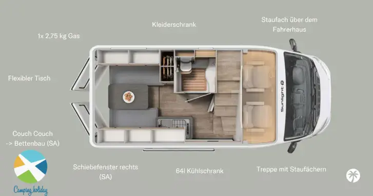 Fahrzeugbild Sunlight Camper Van CLIFF 540 Vanlife #23