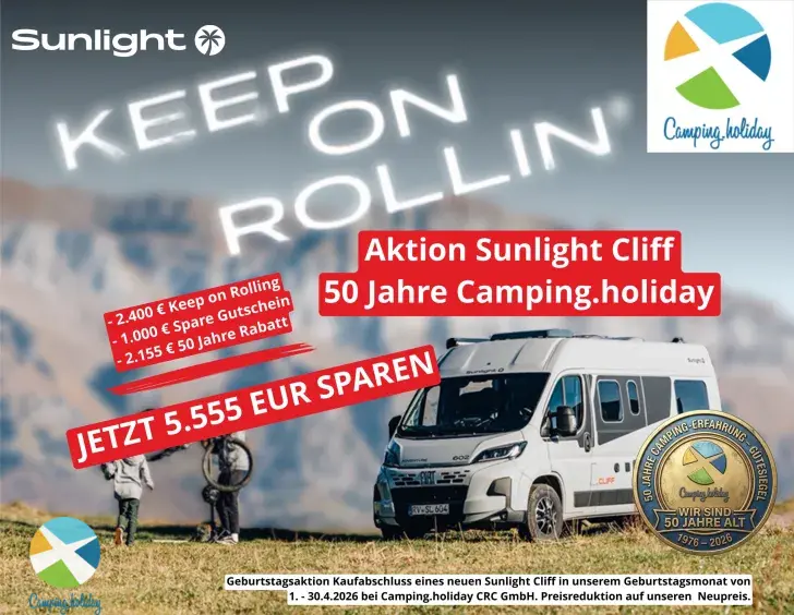Frontal Vorne Sunlight Camper Van CLIFF 540 Vanlife