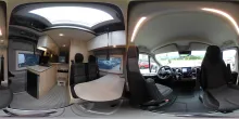 360° Innenansicht Clever SELECT LINE Tour 4-Bett-Camper auf 5,4 Metern