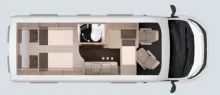 Grundriss Nacht Knaus BoxLife 600 ME Platinum Selection