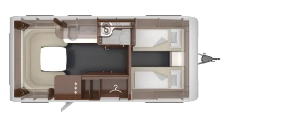 Tagesgrundriss Tabbert Puccini 550 E 2,5 Finest Edition
