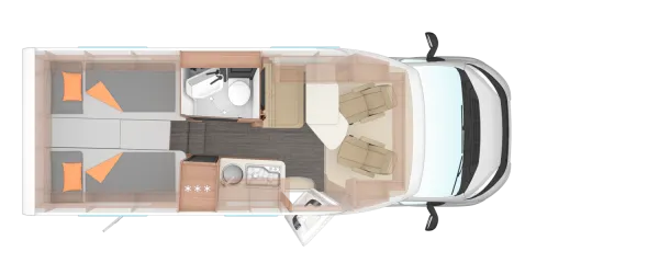 Tagesgrundriss Weinsberg CaraCompact EDITION PEPPER 600 MEG